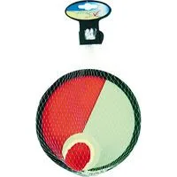 Catchballspiel mit Klett, 19 Zentimeter, Fangballspiel