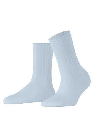 FALKE - FALKE Cotton Rib Damen light blue - Gr. - 36.5