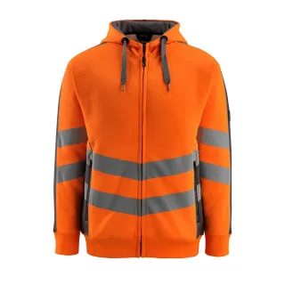 MASCOT Corby Kapuzensweatshirt mit Reißverschluss SAFE SUPREME Hi-vis Orange / Dunkelanthrazit XL - 50138-932-1418-XL