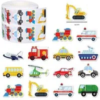 Ware aus aller Welt Sticker Sticker 500 Kinder-Sticker Flugzeuge Helikopter Auto Schiffe Aufkleber, (500-tlg)