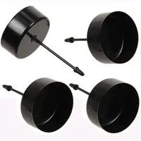 Annastore Kerzenständer 4-TLG. Set Adventskranz-Stecker aus Glas oder Metall (Teelichthalter für Adventskranz), Adventskranzhalter, Kerzenhalter für Adventskranz