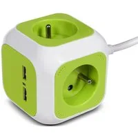 GreenBlue Steckdose GB118, Magic Cube Cube Verlängerungskabel mit 4 Steckdosen