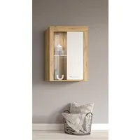 OTTO home Vitrine AOSTA, Breite 60 cm, stehend / hängend, 1 Tür, 1 Glasboden (in verschiedenen Farbausführungen, individuell kombinierbar) Türanschlag wechselbar, Hängevitrine, Standvitrine, Kommode, Anrichte