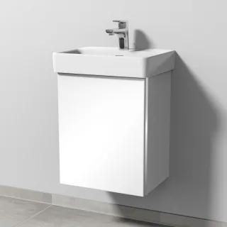 Sanipa 3way Waschtischunterbau zu Laufen Pro S Waschtisch mit 1 Tür, Weiß-Glanz BS78378