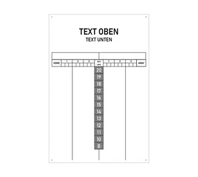 Scoreboard mit Wunschdruck 40 x 60 cm