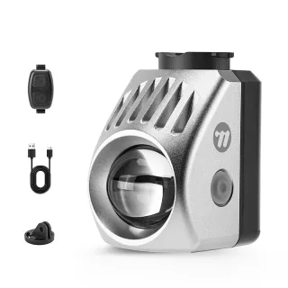 WEST BIKING 1600LM Bike Headlight High-Brightness Cycling Frontlight with Wireless Remote Control IPX6 Waterproof Type-C