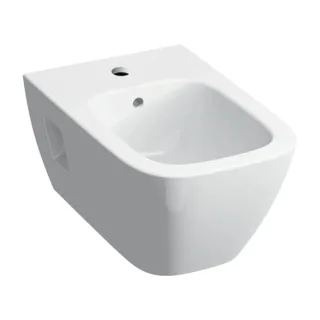 Geberit Renova Plan Wand-Bidet 500380018 KeraTect/weiß, teilgeschlossene Form, mit Überlauf