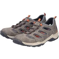 Rieker Slipper Trekking Schuh, Sandale, Sommerschuh mit praktischem Gummizug