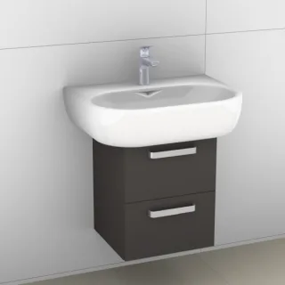 Artiqua 413 Waschtischunterschrank für 4U 223460 Stahlgrau, 413-WU2L-K17-7142-88 413-WU2L-K17-7142-88