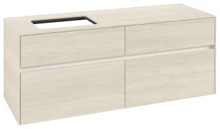 Villeroy & Boch Waschtischunterschrank Collaro C11700 1400x548x500mm 4 Ausz. Waschtisch li White Oak C11700AA