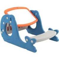 COSTWAY Spieltisch Kinderstaffelei, 4 in 1 mit Whiteboard