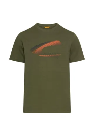camel active - T-Shirt mit Print aus nachhaltigem Organic Cotton forest green - Gr. - 3XL
