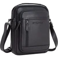STILORD Schultertasche "Salva" Kleine Ledertasche Herren Umhängetasche Leder Männerhandtasche, Ledertasche Herren Klein Messenger Bag Herrentasche Leder zum Umhängen