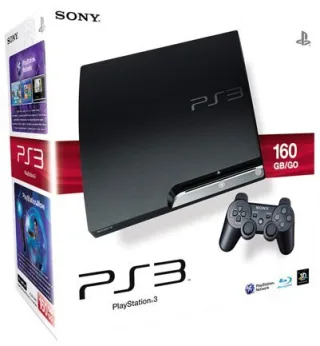 Sony PlayStation 3 Slim 160GB [K-Model inkl. DualShock Controller] schwarz