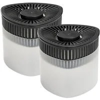 WENKO Luftentfeuchter Modell Prisma, für 40 m³ Räume, 2 Entfeuchter, 4 x 500 g Entfeuchter-Block