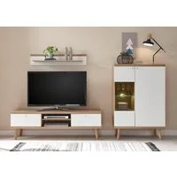 Home affaire Wohnwand Merle, (Set, 3-St), mit besonderer Rahmenoptik
