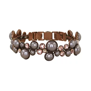 konplott - Armband - Bubble Cascade beige/braun