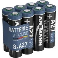ANSMANN AG A27 12V Alkaline Batterie Spezialbatterie - 8er Pack Batterie