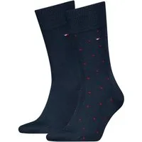 Tommy Hilfiger Socken TH MEN SOCK 2P DOT (2-Paar, 2 Paar) mit klassischer Markenprägung