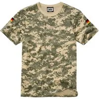 BWuM T-Shirt BWuM Bundeswehr Tropenshirt Camouflage mit Flaggen & Klett