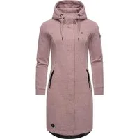 Ragwear Kurzmantel Letti Long Übergangsjacke aus Fleece mit Kapuze