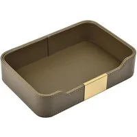 AFKSMILE Dekotablett Lederschale Schlüsselschale Aufbewahrung Schlüsselablage Organizer, Ablage Tablett Schale für Schlüssel, Flur zu halten Schmuck, Uhren