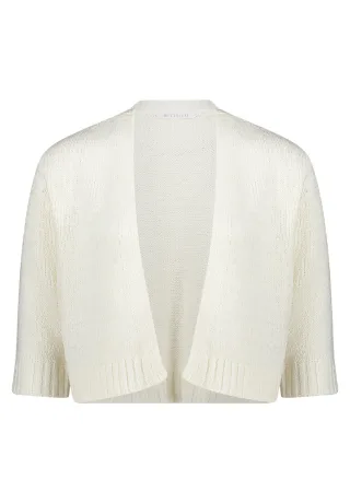 Betty & Co - Casual-Strickjacke Rohweiß - Gr. - 40