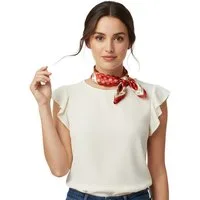 Moschen-Bayern Halstuch Halstuch Damen Herren Nickituch Seidentuch Seidenhalstuch Rot