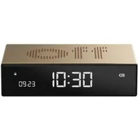 Lexon Quarzwecker LR152D Digitalwecker Flip Premium Goldfarben