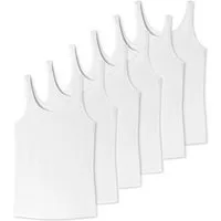 uncover by SCHIESSER Unterhemd 6er Pack Cotton (Spar-Set, 6-St) Unterhemd / Tanktop - Baumwolle - Mit hohem Baumwollanteil 