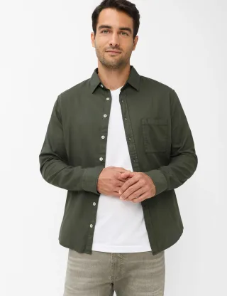 Brax Herren Hemd Style HAROLD pine, grün, Gr. XXL