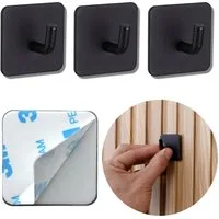 DEKAZIA Klebehaken ohne Bohren, selbstklebende Badhaken, Handtuchhaken, Badezimmer, Küche, WC, Schlafzimmer, (4er oder 8er Set, 4-St), Hacken, Küchenhaken, Handtuchhalter, inkl. 3M Klebepads