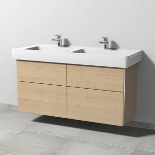 Sanipa 3way Waschtischunterbau zu Laufen Pro A Waschtisch mit 4 Auszügen, Eiche-Nordic BR76048