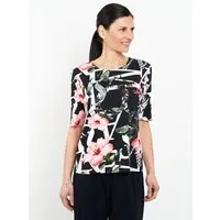 Seidel Moden T-Shirt Sommershirt mit floralem Muster - MADE IN GERMANY