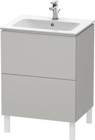 Duravit L-Cube Waschtischunterbau bodenstehend Betongrau Matt 620x481x704 mm - LC662500707 LC662500707