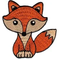 Catch the Patch Aufnäher Bügelbild, Aufbügler, Applikationen, Patches, Flicken, zum aufbügeln, Polyester, Fuchs Tier – Größe: 7 x 7,5 cm