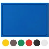 Morleos Schneidebrett Schneidebrett mit Saftrille aus HDPE 500 Kunststoff, Kunststoff, (1-St., Schneidebrett), HDPE500 Kunststoffbrett, mit Saftrille, extra dick