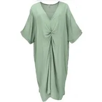 Guru-Shop Midikleid Lockeres Oversize Kaftankleid, Plus size Kleid.. alternative Bekleidung