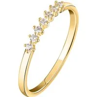CHRIST Fingerring CHRIST Damen-Damenring 375er Gelbgold Zirkonia, Zirkonia