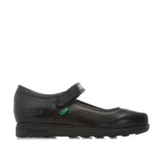 Kickers Fragma Pop Lederschuhe für Mädchen in Schwarz