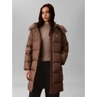 Calvin Klein Jeans Steppmantel ESSENTIAL LONG DOWN PUFFER Regular fit mit Kapuze