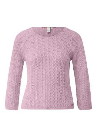 qs - Strickpullover pink - Gr. - XL