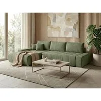 Beautysofa Ecksofa Draco L mit Schlaffunktion, in pflegeleichten Stoffen, Bettkasten