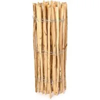 Garronda Zaun Staketenzaun 100cm x 5m zum Stecken aus Holz Lattenweite 7-8cm GD-0079, Holz