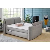 Jockenhöfer Gruppe Boxspringbett Movie Star in der Größe 180x200cm, mit versenkbarem TV-Lift und Fernbedienung, verstellbare Kopfstützen
