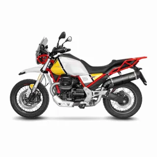 % % LeoVince Sport Auspuff LV ONE EVO Edition Black Moto Guzzi V85 TT Bj.2019-2023 EURO4/EURO5 +ABE