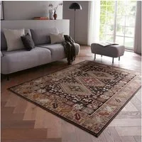 TaraCarpet Teppich Moderner Orientteppich Farah Shiraz, rechteckig, Höhe: 6 mm, Wohnzimmer, Schlafzimmer, Esszimmer, Farah Shiraz anthrazit 140x200
