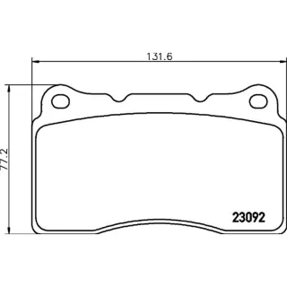 Hella Bremsbel?ge vorne Renault Megane 3 2,0