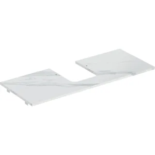 Geberit ONE Waschtisch-Platte, Ausschnitt mittig, für Aufsatzwaschtisch Schalenform 505105001