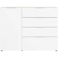 GERMANIA Sideboard Oakland, in 2 Breiten, Fronten und Oberboden mit Glasauflage